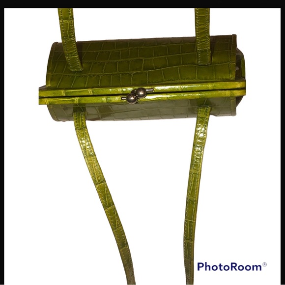 Stefano Serapian Green Croc mini top handle bag - Picture 11 of 15
